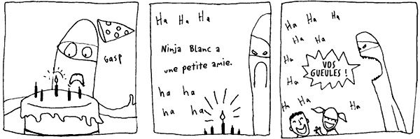 La fête d'Anniversaire de Ninja Blanc