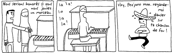 Ninja Blanc joue du Piano